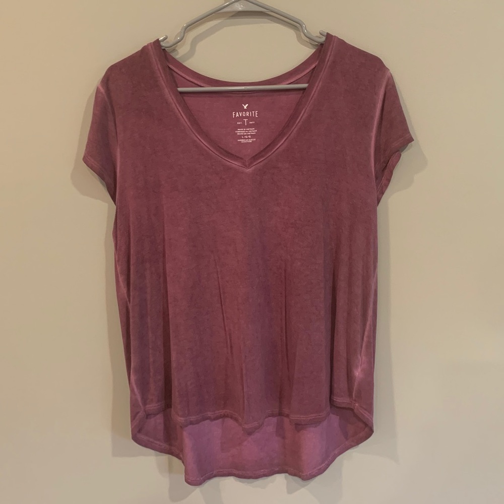 Dark pink American Eagle favorite T-shirt